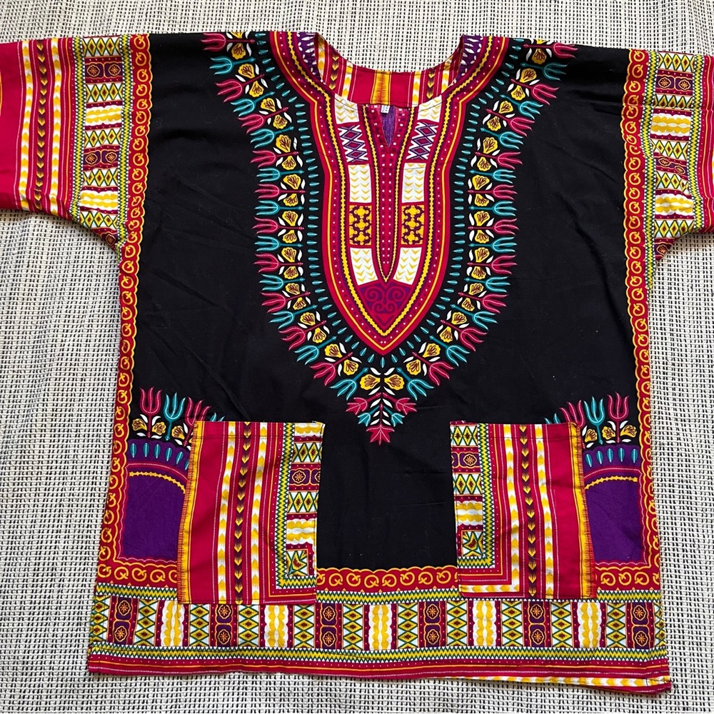 Colourful Dashiki Short Sleeve Shirt